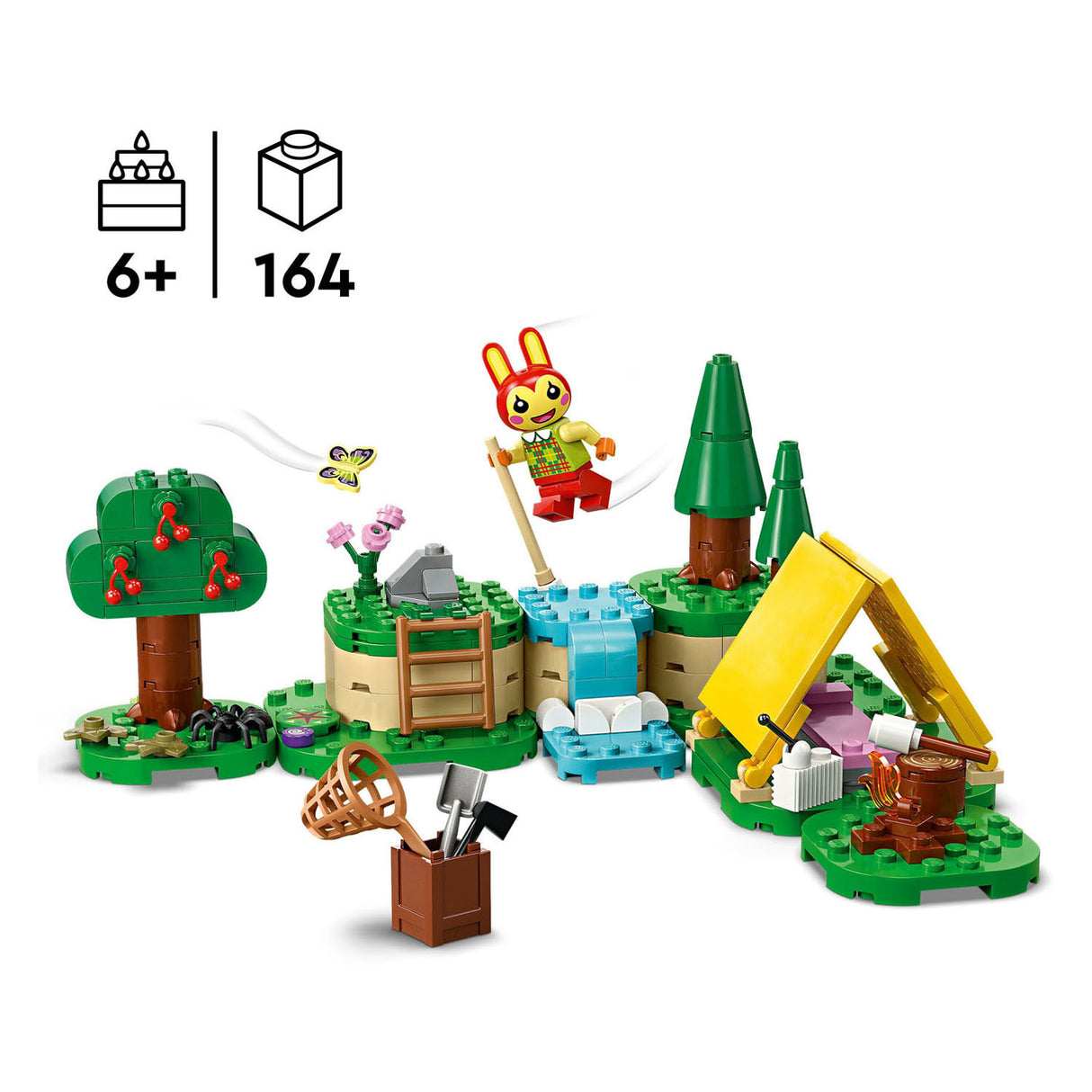 LEGO LEGO Animal Crossing 77047 acampando con Bunnie