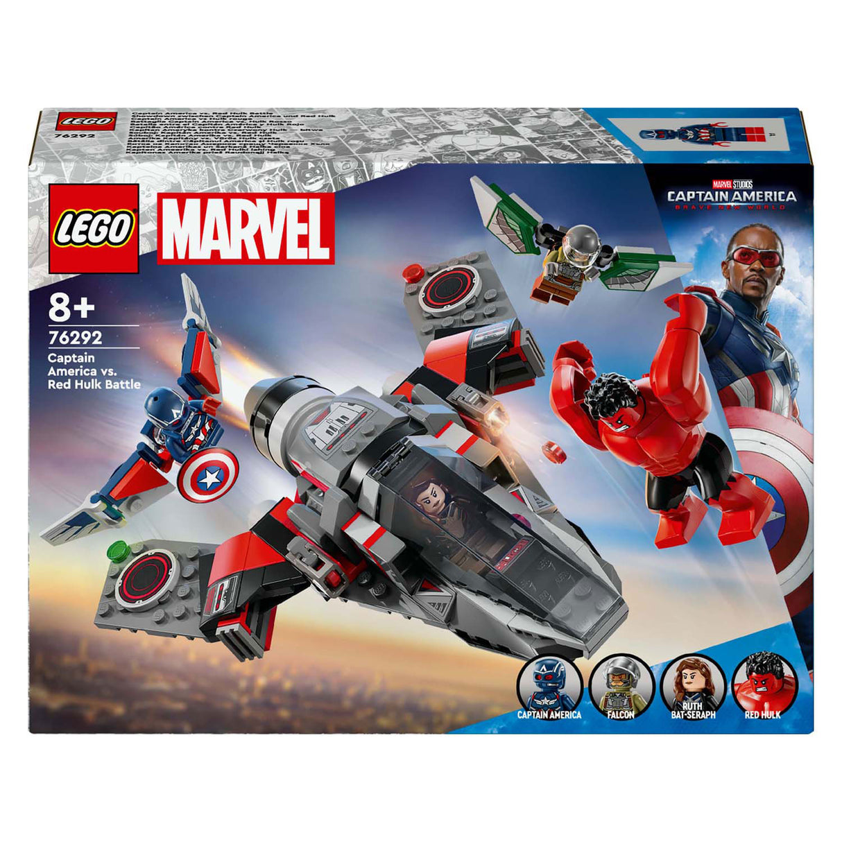 Lego Marvel 76292 Captain America Vs. Red Hulk Duel