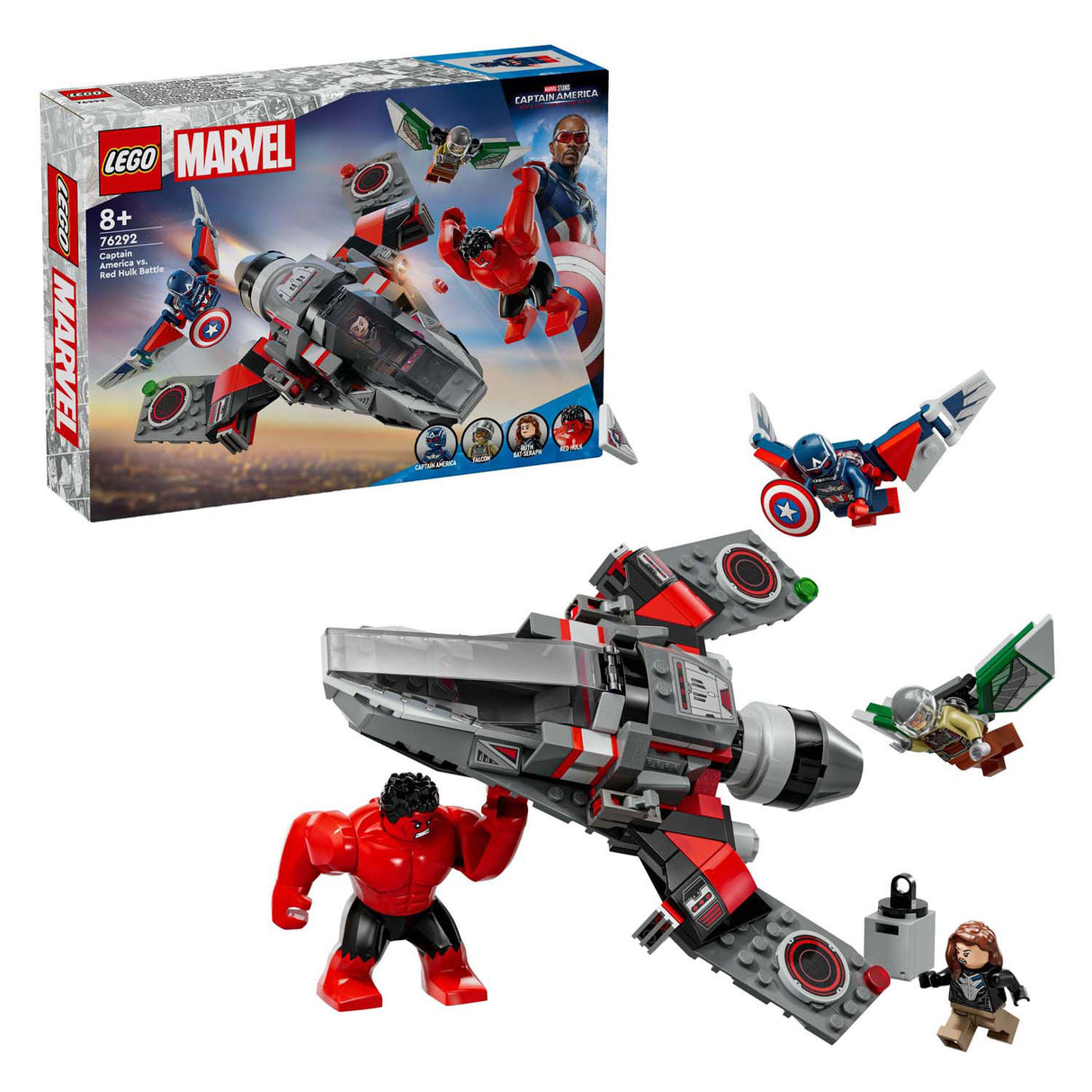 Lego Marvel 76292 Captain America Vs. Röd Hulk -duell