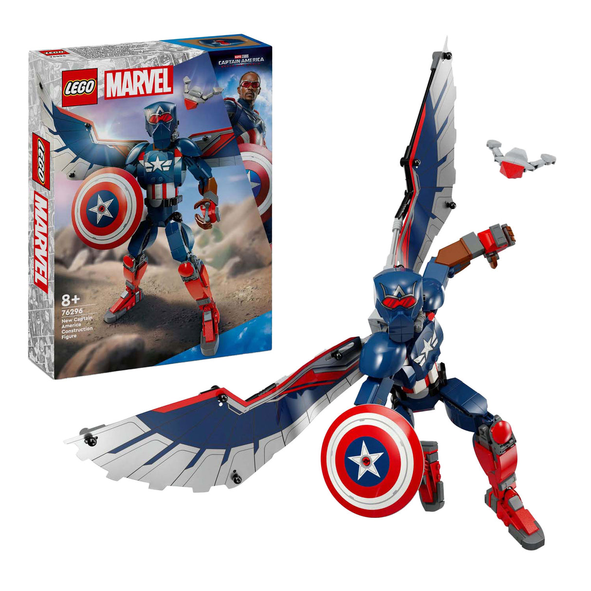 LEGO Marvel 76296 Captain America Figura de construcción