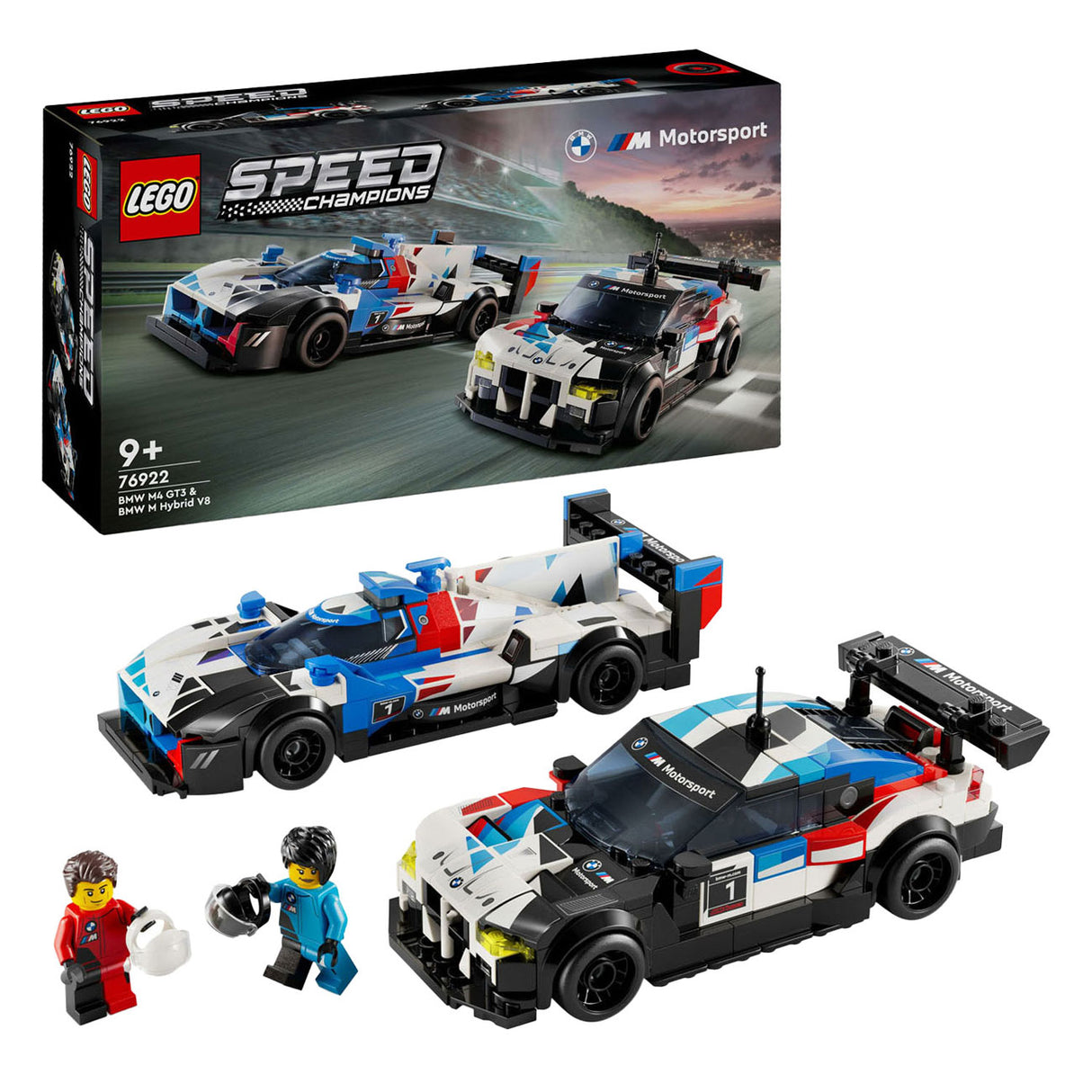 Lego Lego Speed ​​Champions 76922 BMW M4 GT3 a BMW M Hybrid V8 Racing Cars