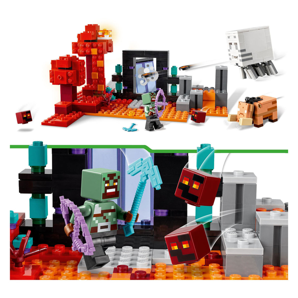 Lego Lego Minecraft 21255 přepadl na portálu v Nether