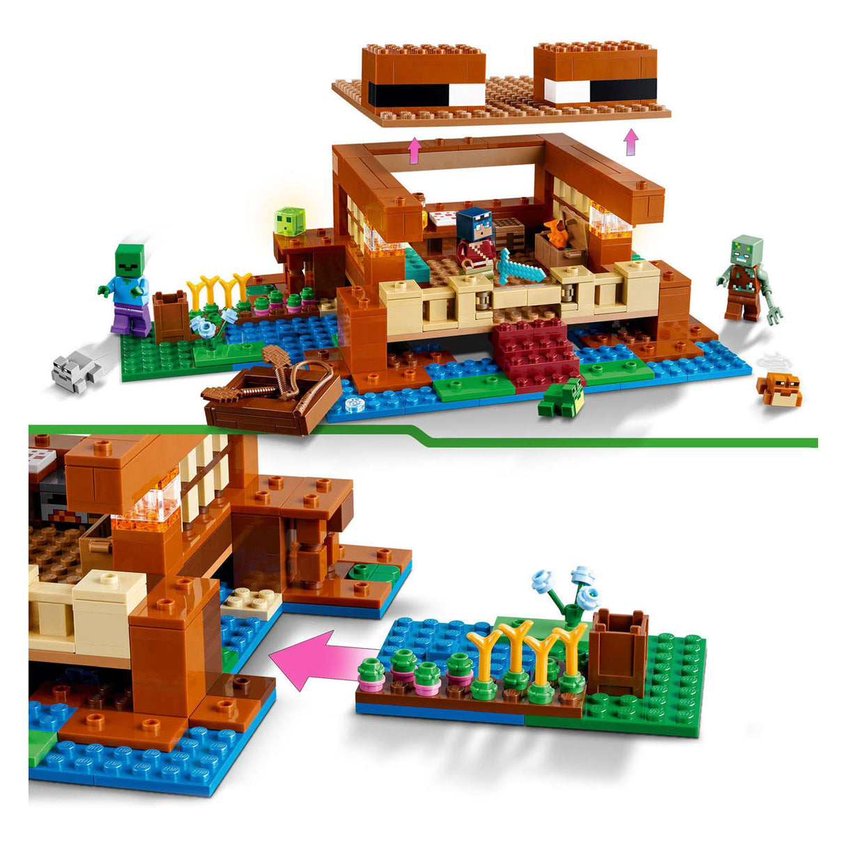 LEGO LEGO Minecraft 21256 Het Kikkerhuis