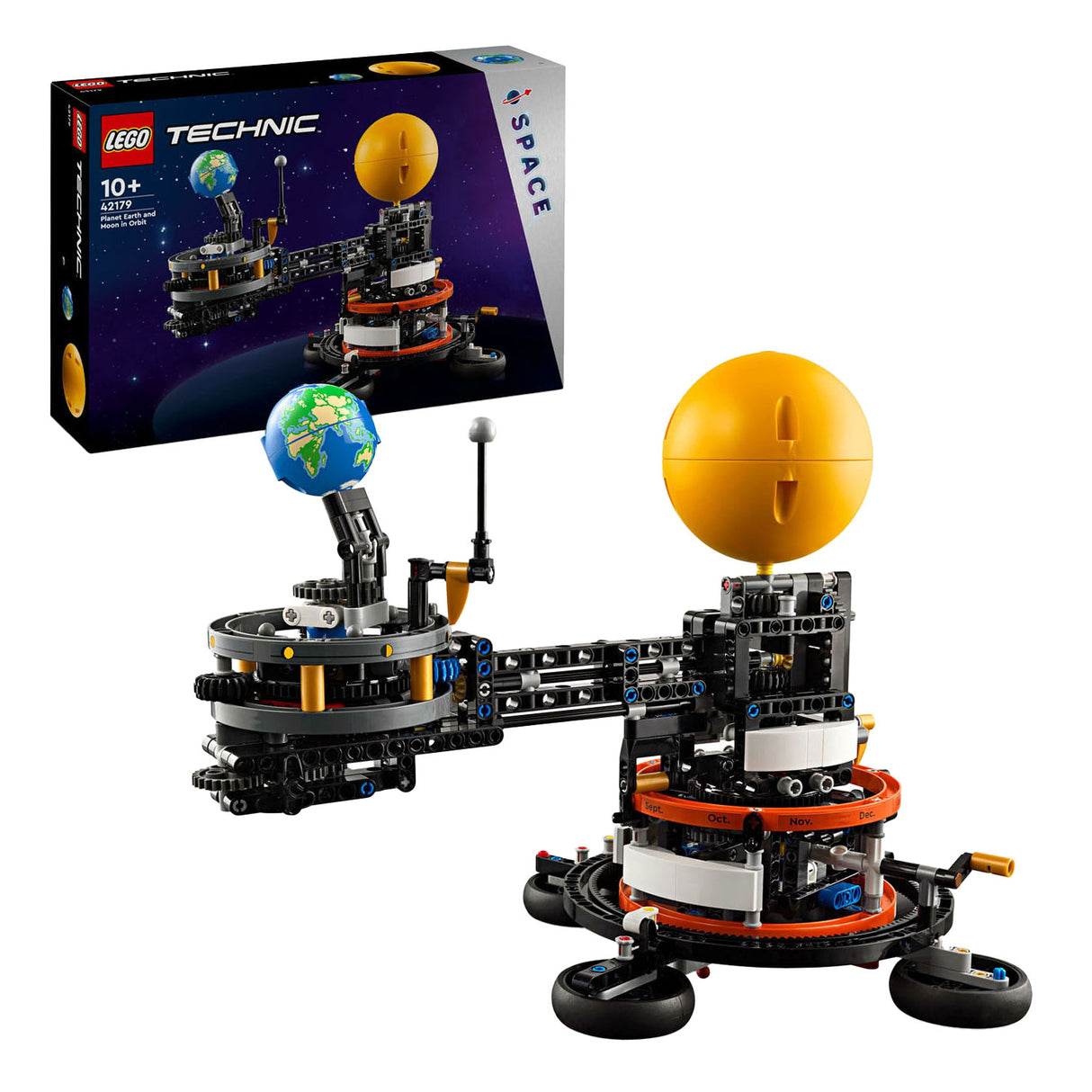 LEGO Technic 42179 Planet Earth y en órbita