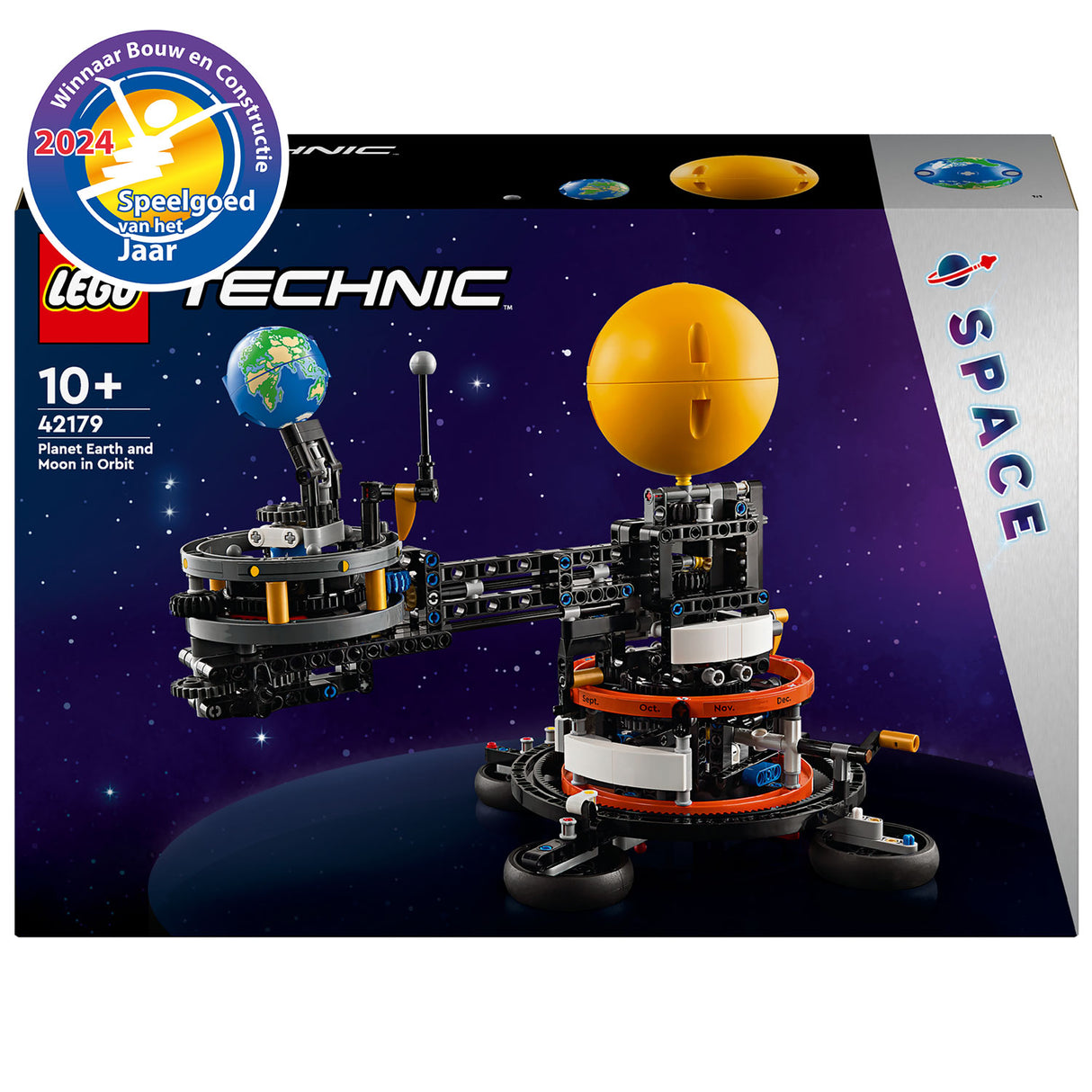 LEGO Technic 42179 Planet Earth y en órbita