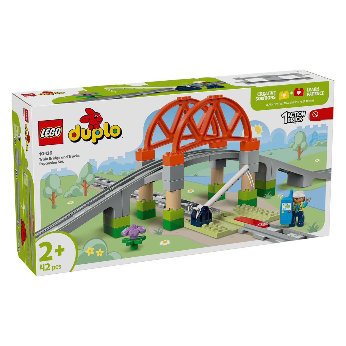 LEGO DUPO TOWN 10426 Train Bridge in Rails Expansion Set