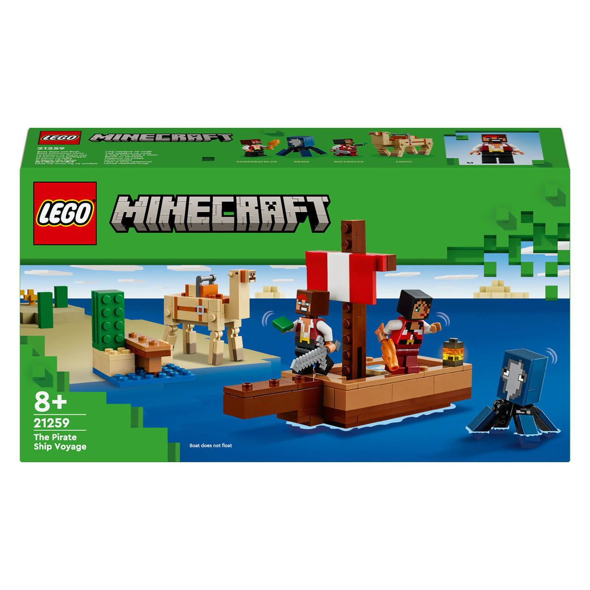 Lego Minecraft 21259 Piracka wycieczka