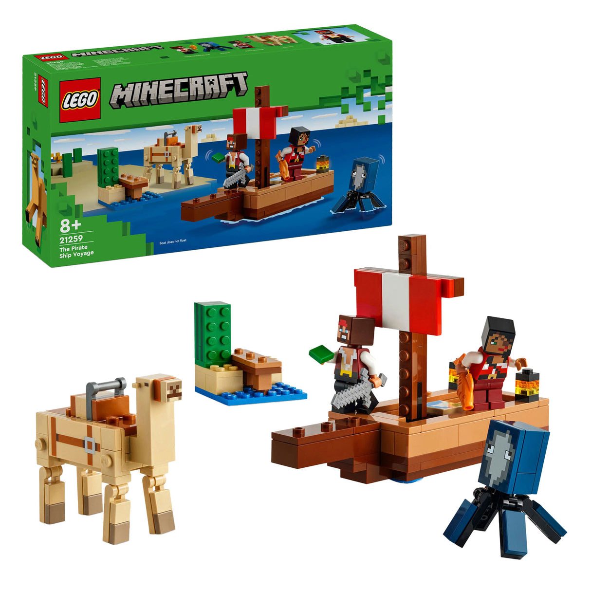 LEGO Minecraft 21259 La gita della nave pirata