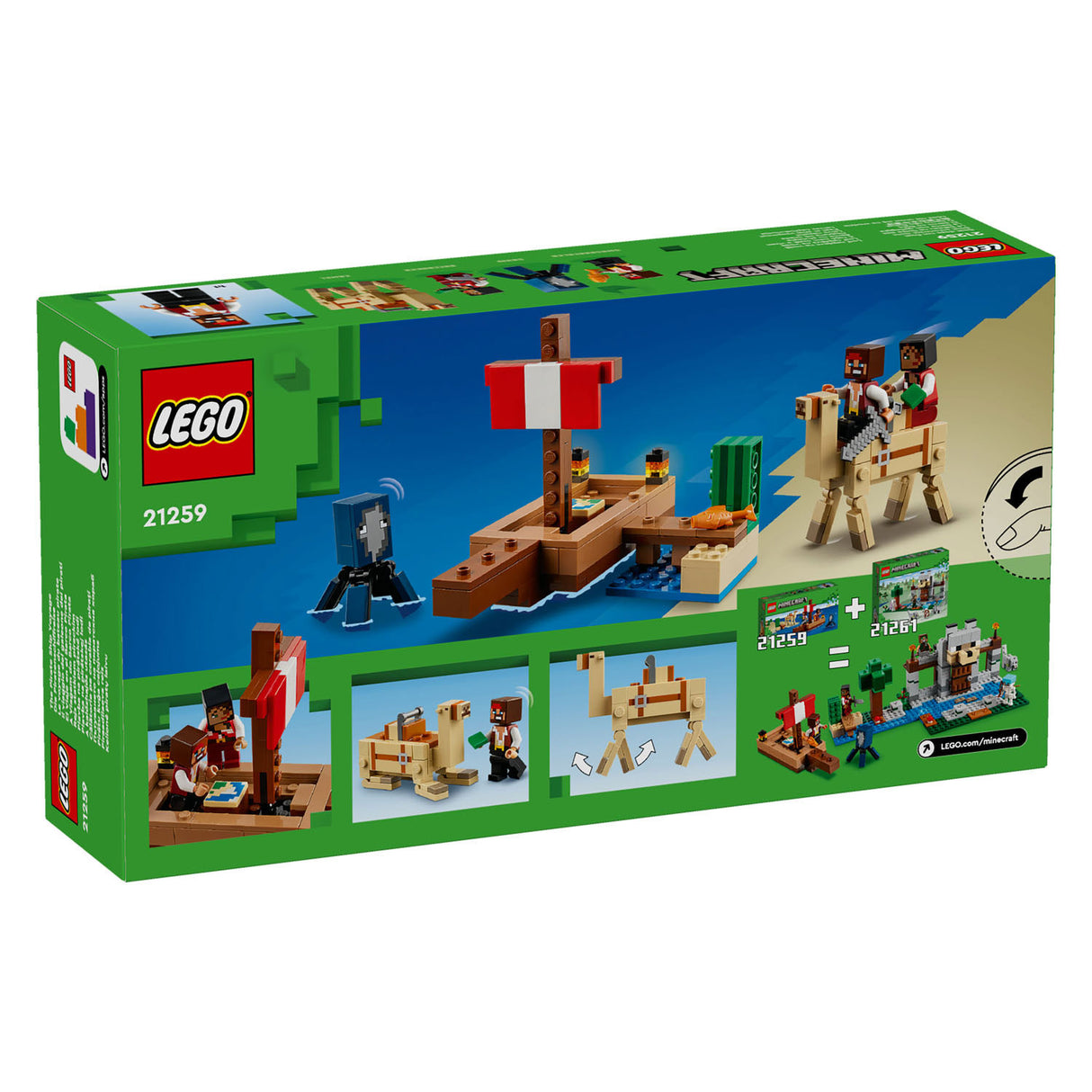 Lego Minecraft 21259 D'Pirat Schëffrees