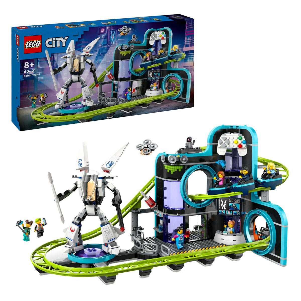 LEGO LEGO CITY 60421 Achtbaan in Robotwereld