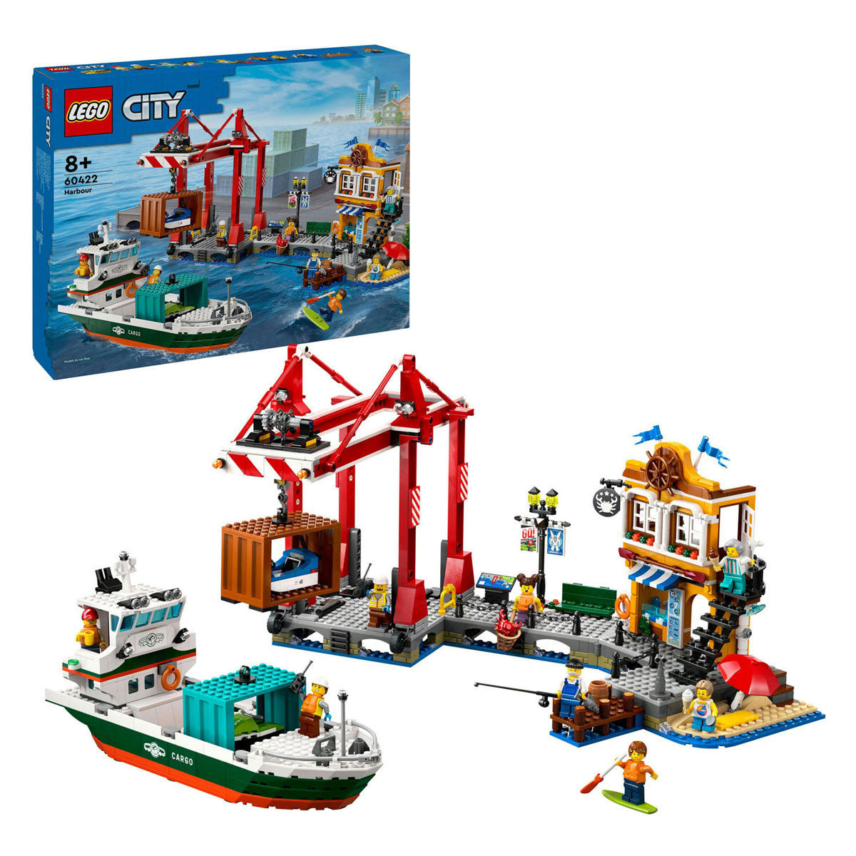 Lego Lego City 60422 pristanišče s tovorno ladjo