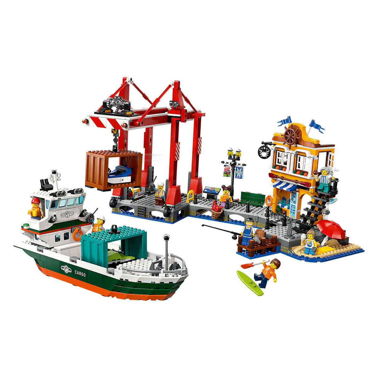 Lego Lego City 60422 Port med lasteskip