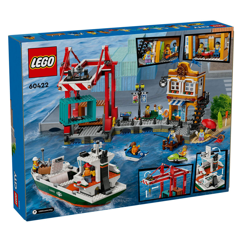 LEGO LEGO CITY 60422 PORT with cargo ship