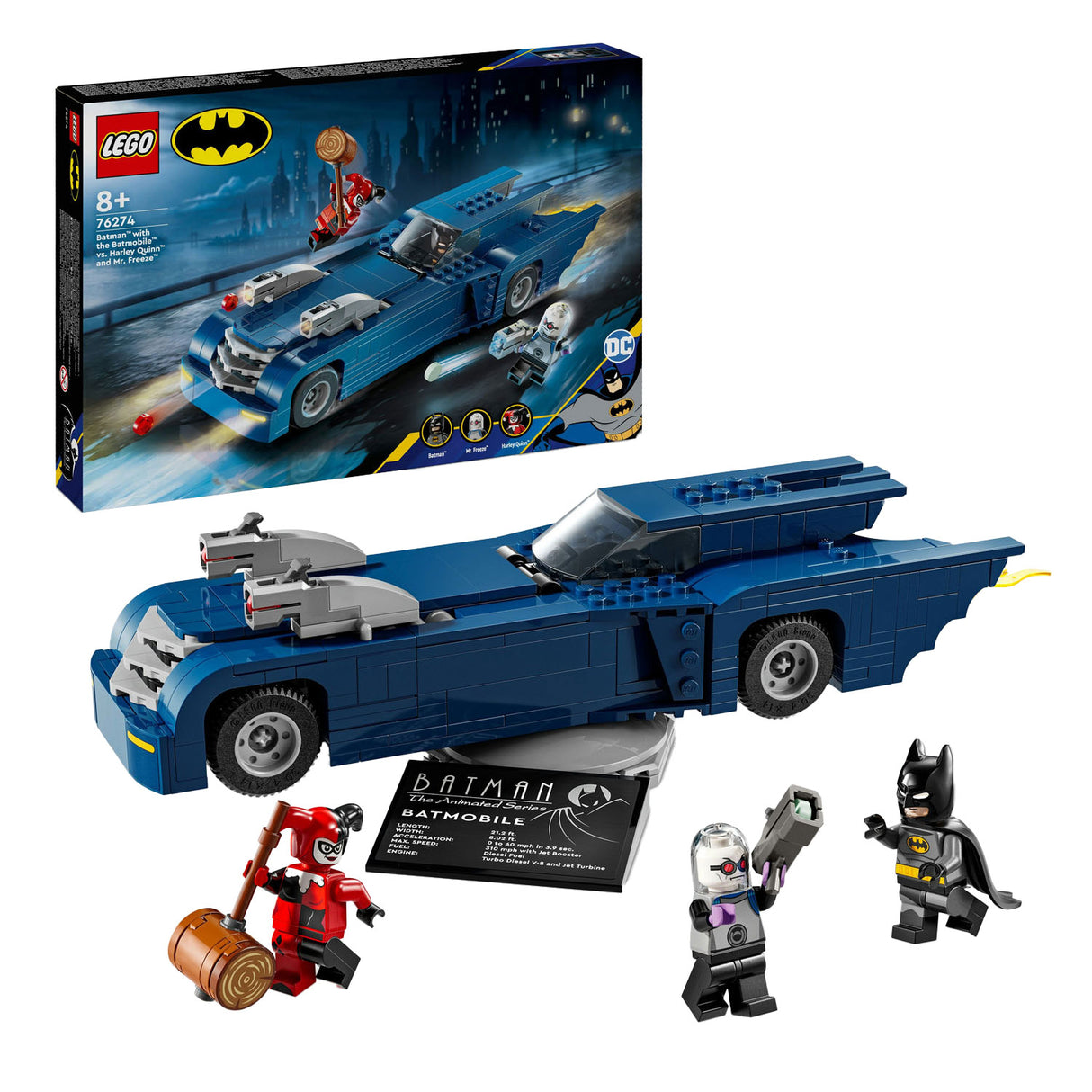 Lego Lego Super Heroes 76274 Batmanmet de Batmobile vs. Harley Quin e Mr. Freeze