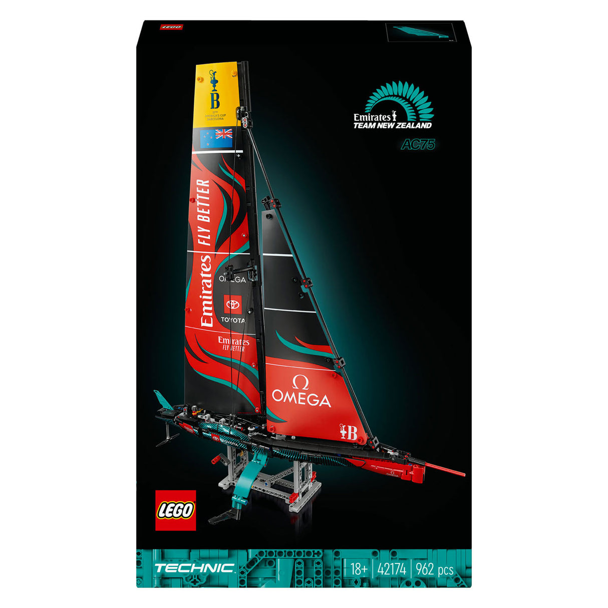 LEGO Technic 42174 Emirates Team Nowa Zelandia AC75 Hunting