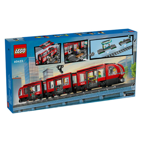 Lego city 60423 city tram and station