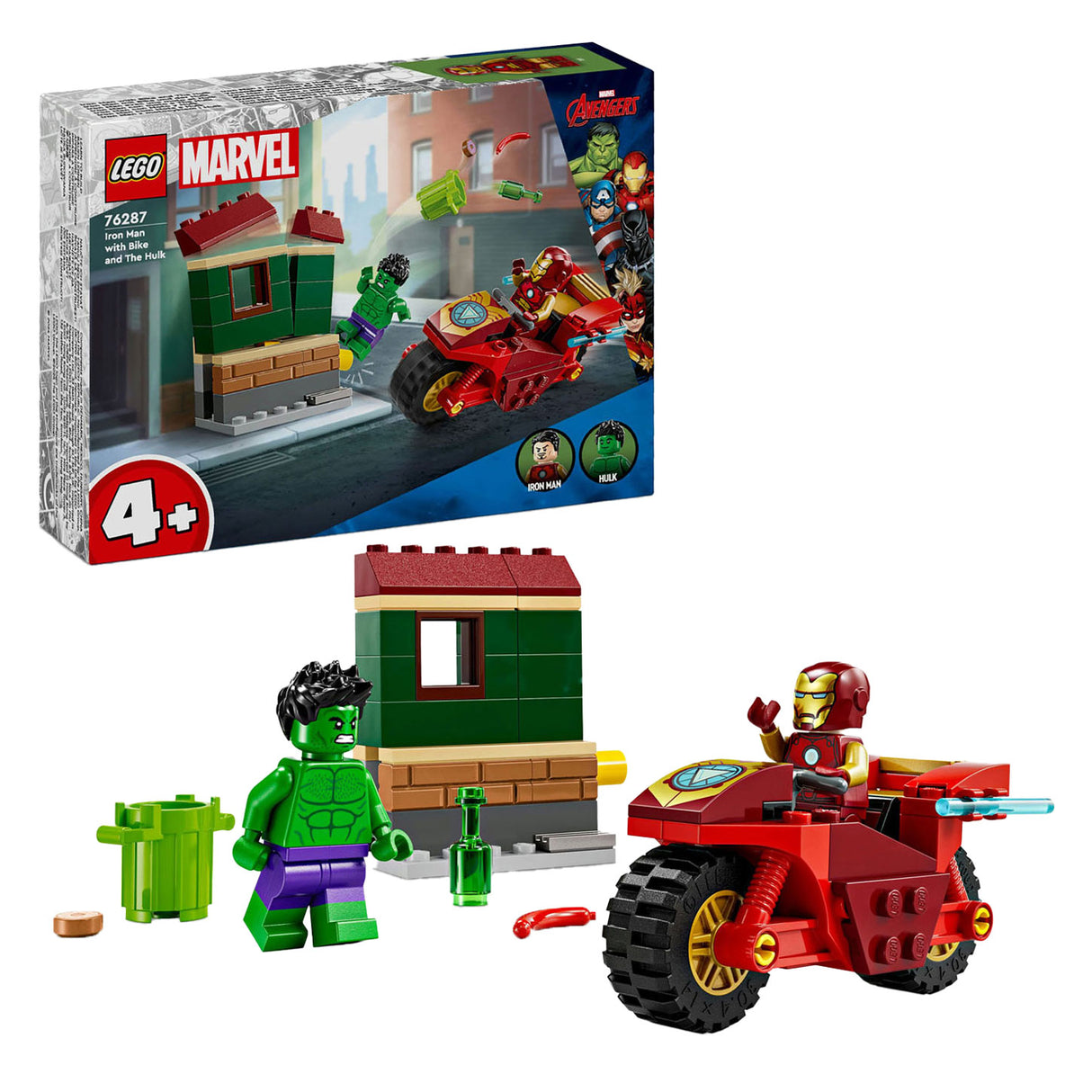 Lego Super Heroes 76287 Iron Man with Motor og De Hulk