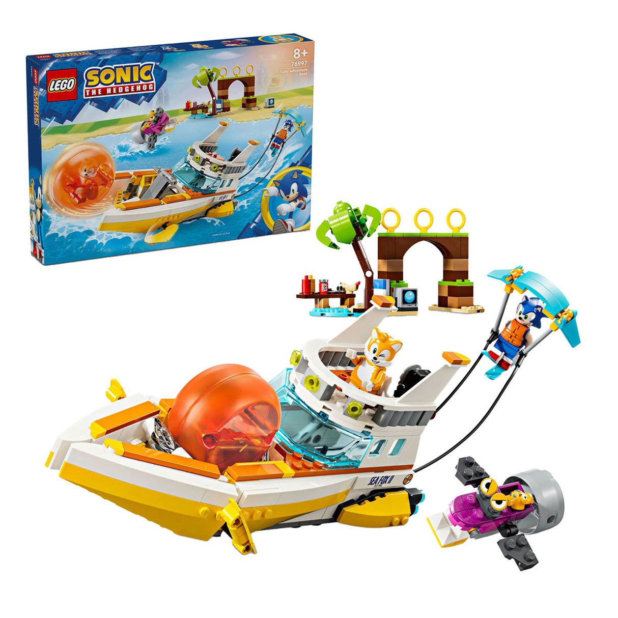 LEGO Sonic 76997 Barco de aventura de Tails