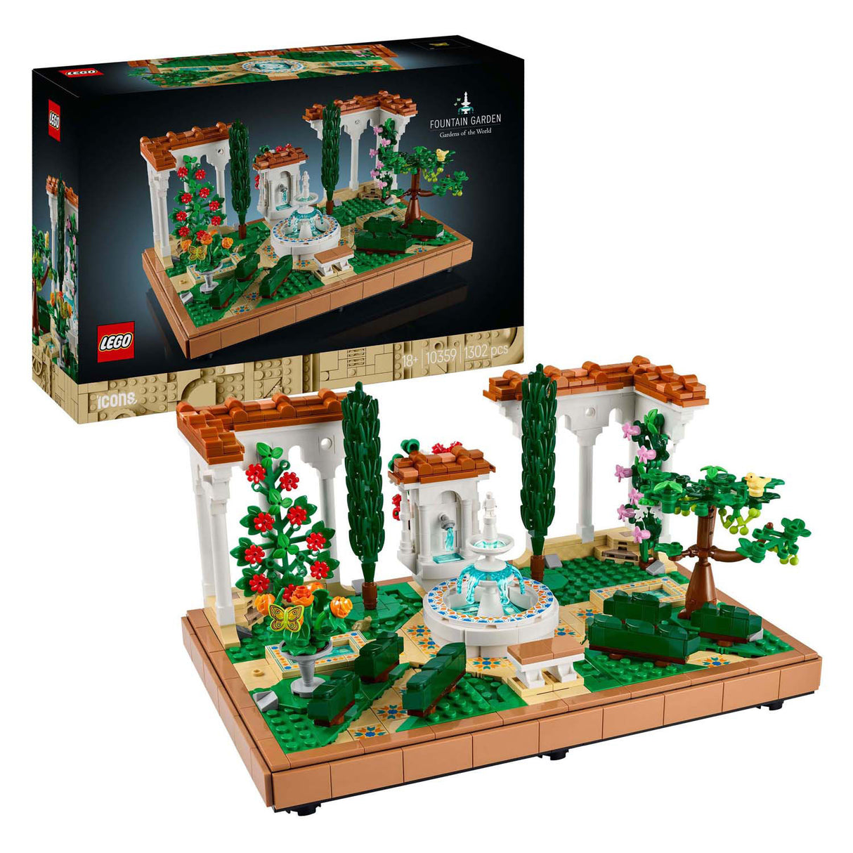 LEGO Icons 10359 Jardín con fuente