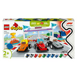 LEGO Duplo Town 10445 F1 Team Race Teile und Fahrer