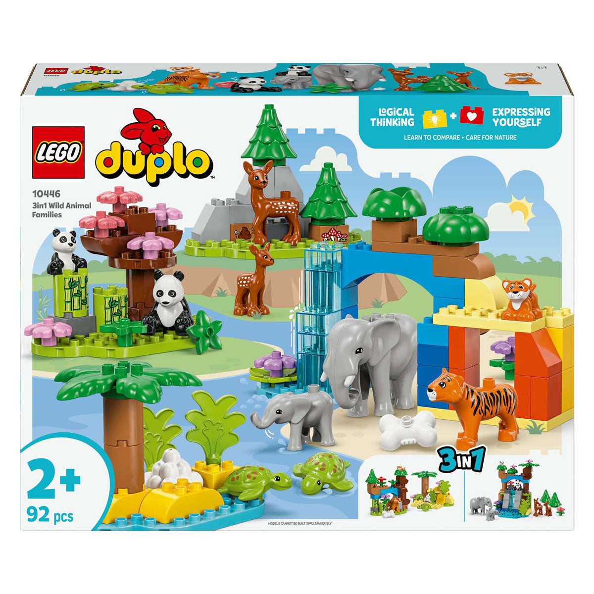 LEGO DUPLO TOWN 10446 3-in-1-Familien von Wild Dieren