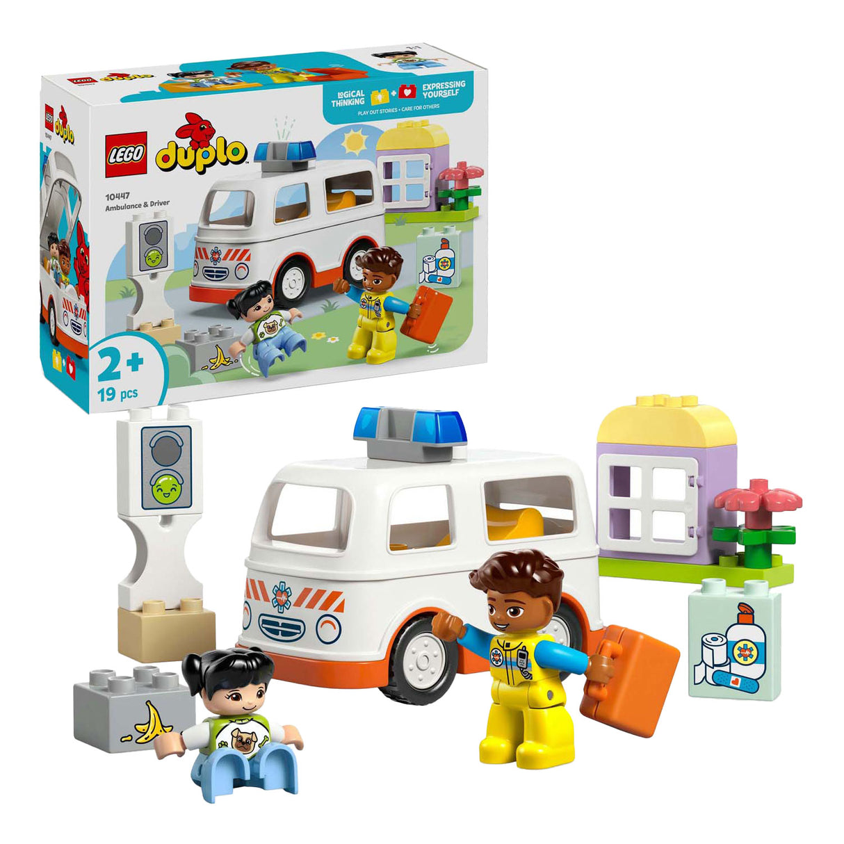 Lego Duplo Town 10447 Ambulancia con conductor