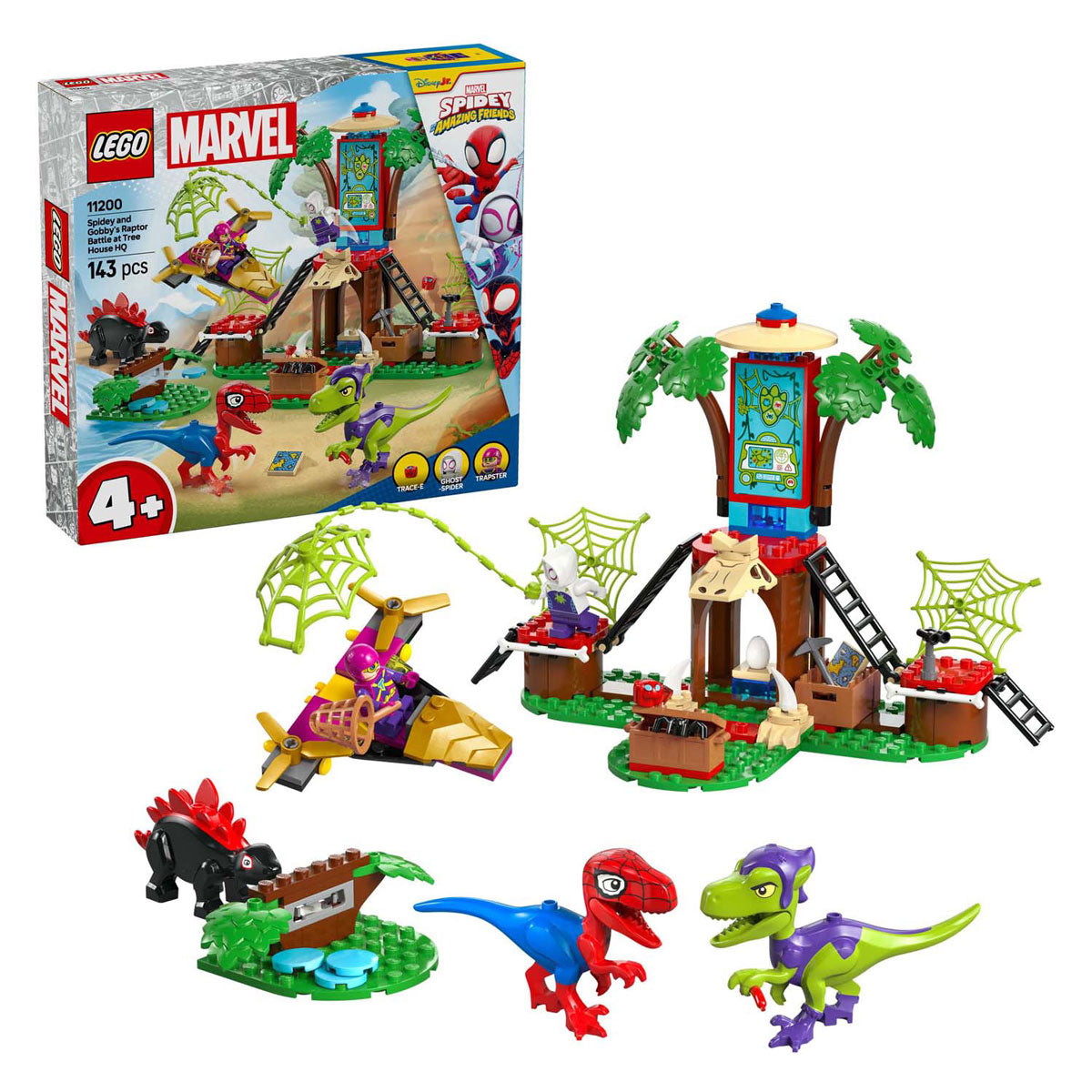 Lego Spidey 11200 Spidey e Gobbies Raptor Trunk alla capanna dell'albero