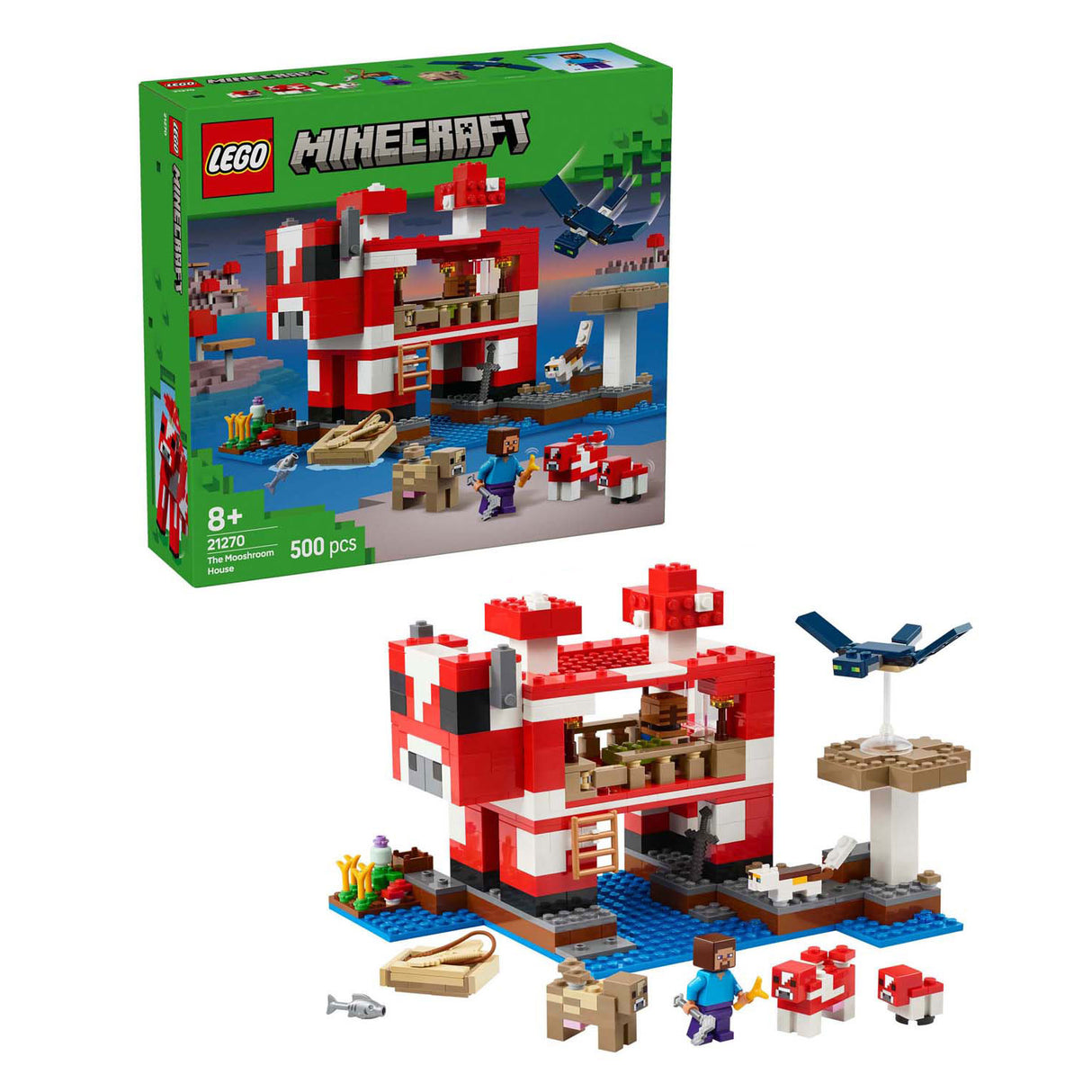 Lego Minecraft 21270 HET Mooshroom House