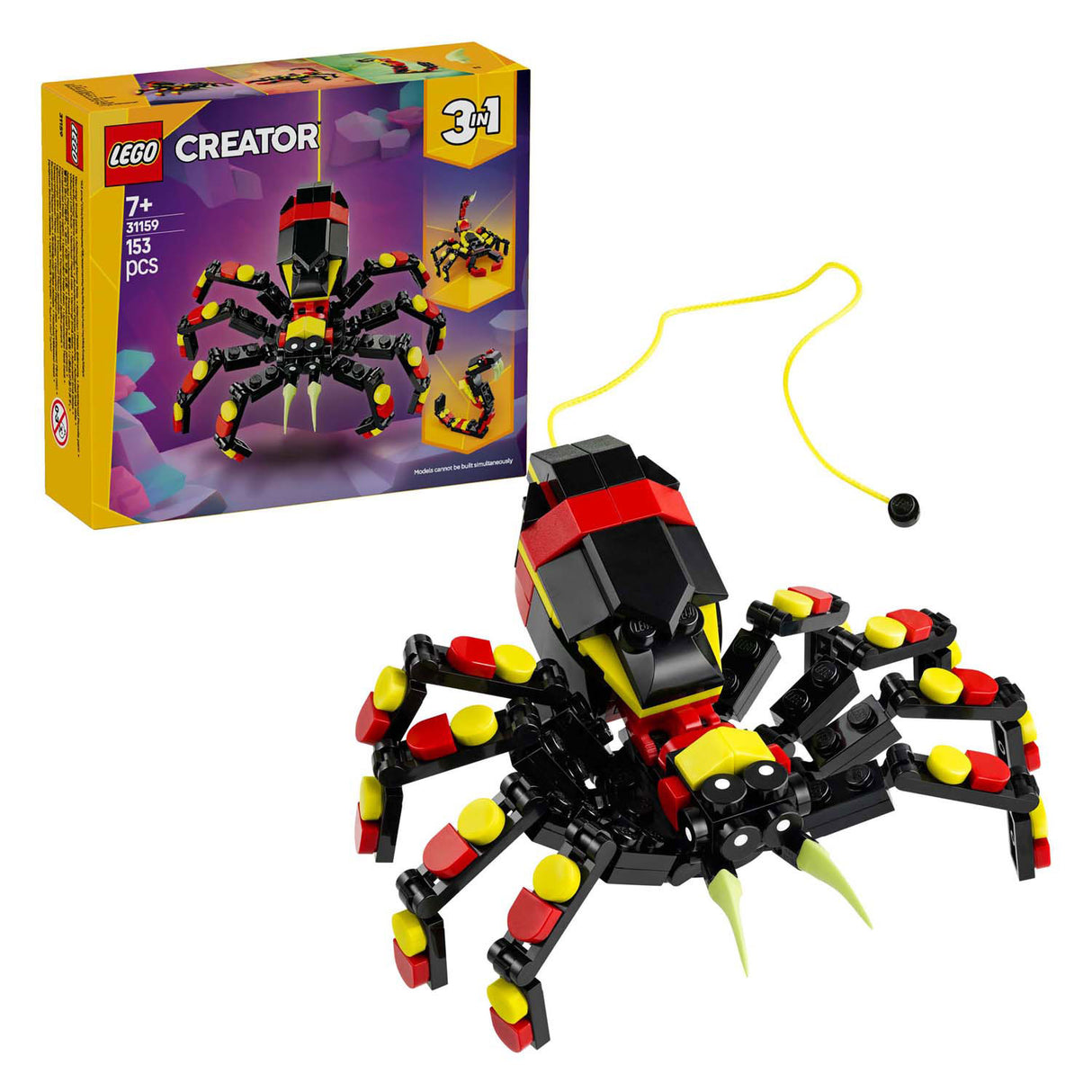 LEGO Creador 31159 Animales salvajes: araña emocionante