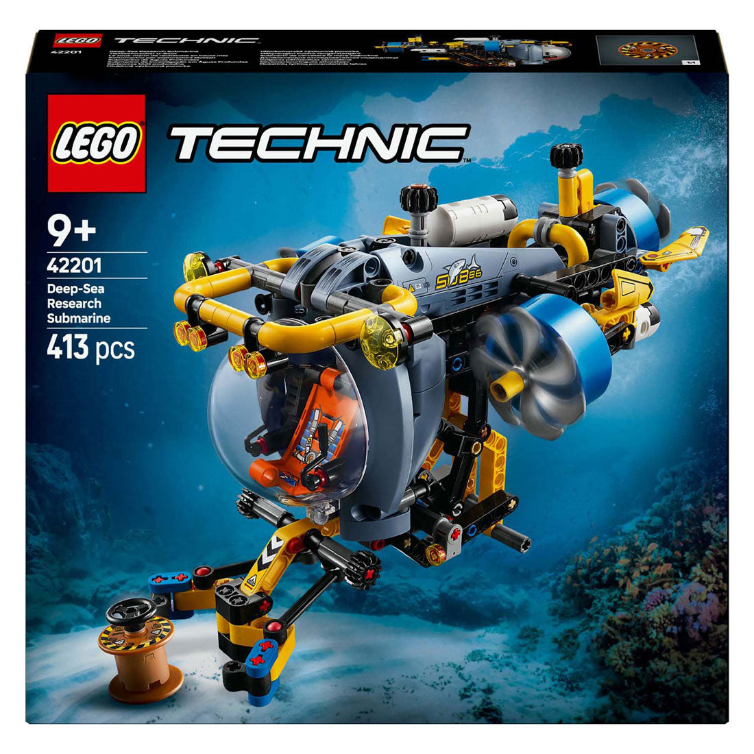 LEGO Technic 42201 Subsiate para la investigación de SEA profunda