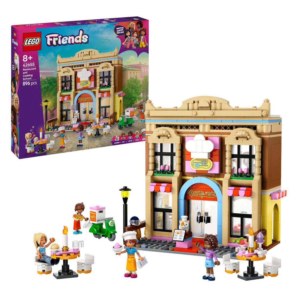 Lego Friends 42655 Restaurant og matlagingsskole