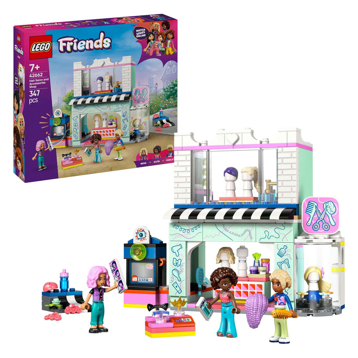 Lego Friends 42662 Kadeřnický salon a doplňkové obchod