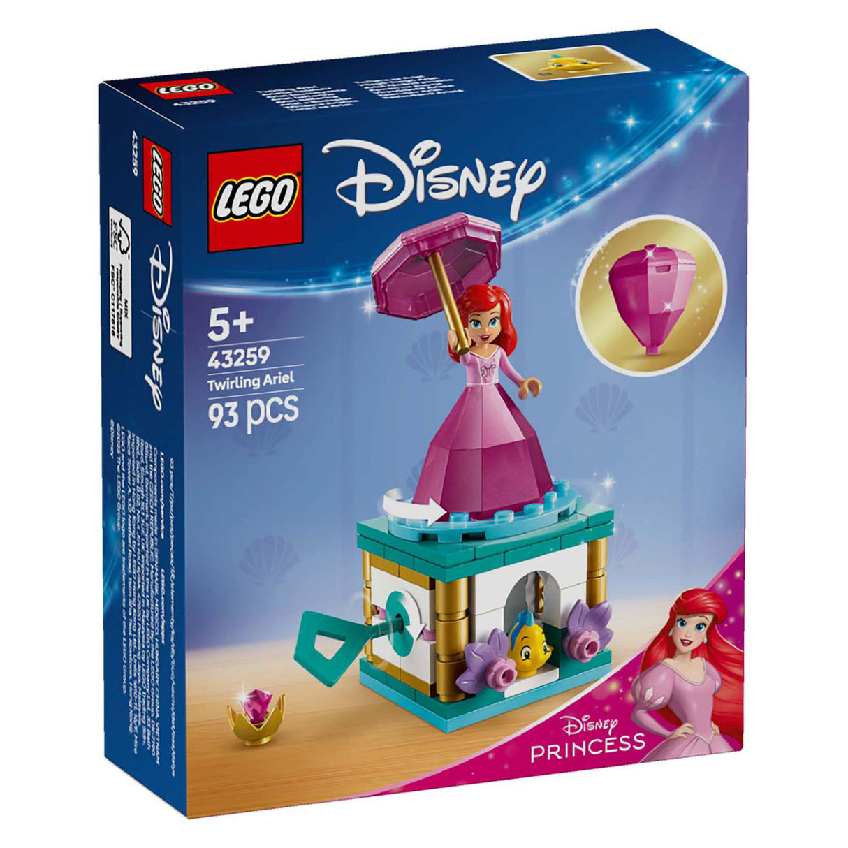 LEGO Disney Princess 43259 Ariel rotante