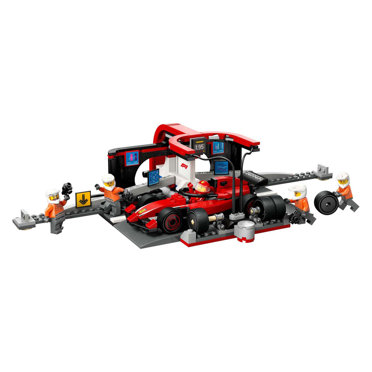 Lego City 60443 F1 Pitstop et Pitcrew avec Ferrari Auto