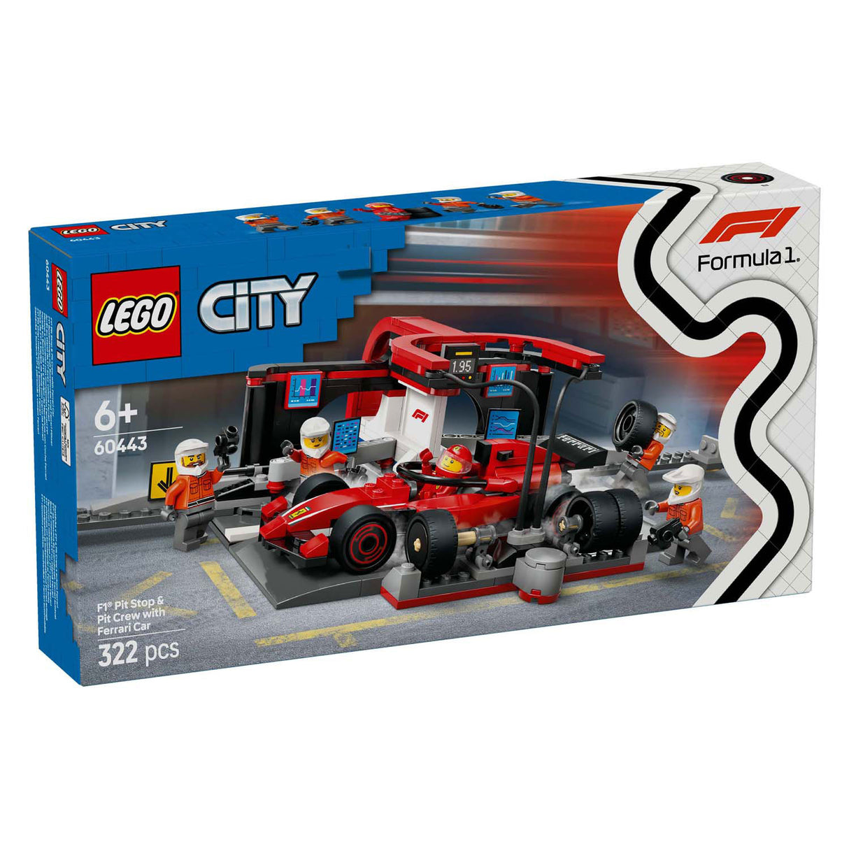 Lego City 60443 F1 Pitstop a Pitcrew s Ferrari Auto