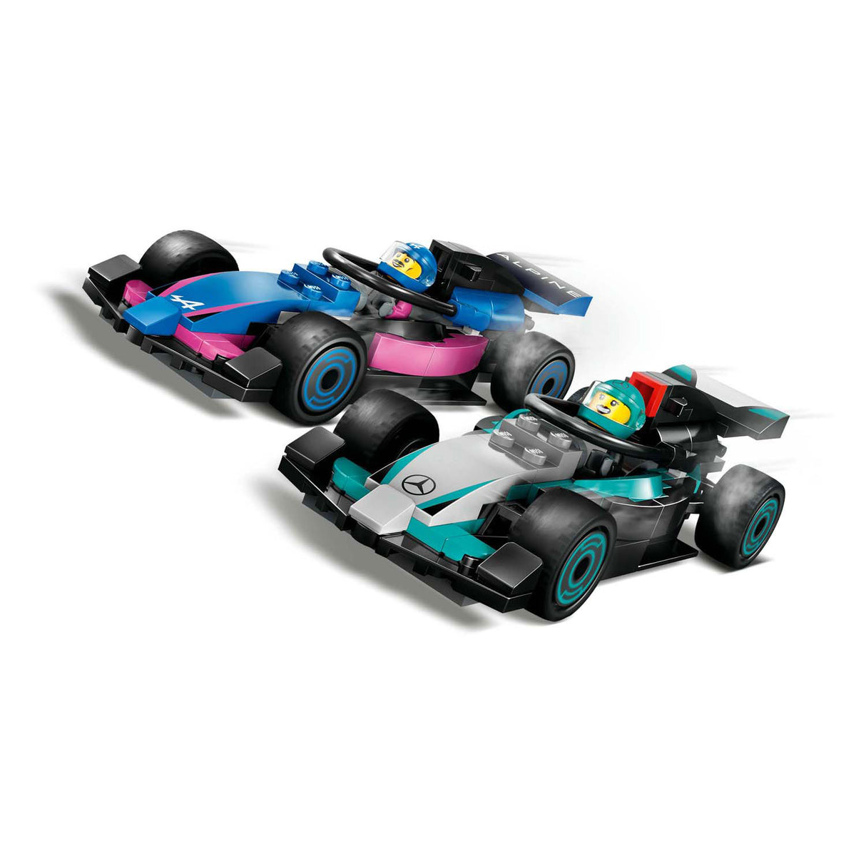 Lego City 60444 F1 Garage med Mercedes-AMG og alpine biler