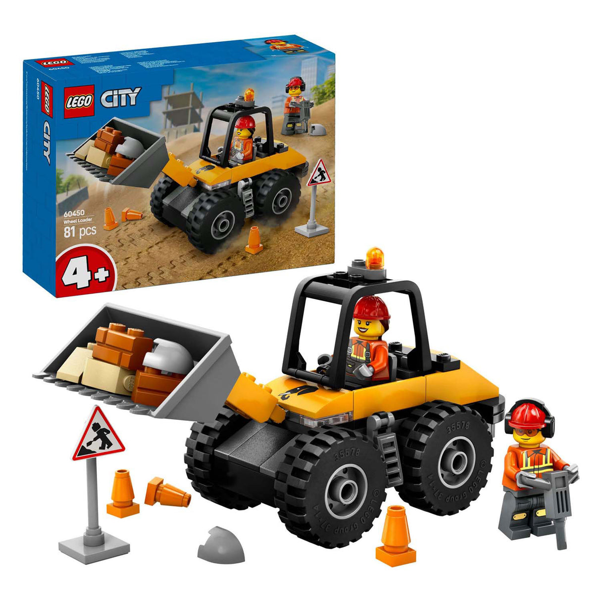 Lego City 60450 rumeno nakladalnik