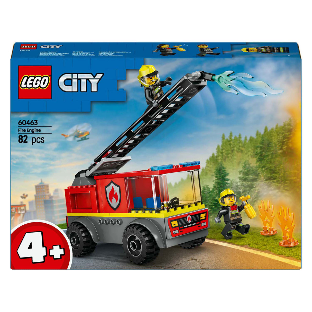 LEGO City Fire Brigade Ladder Car med figurer - 60463