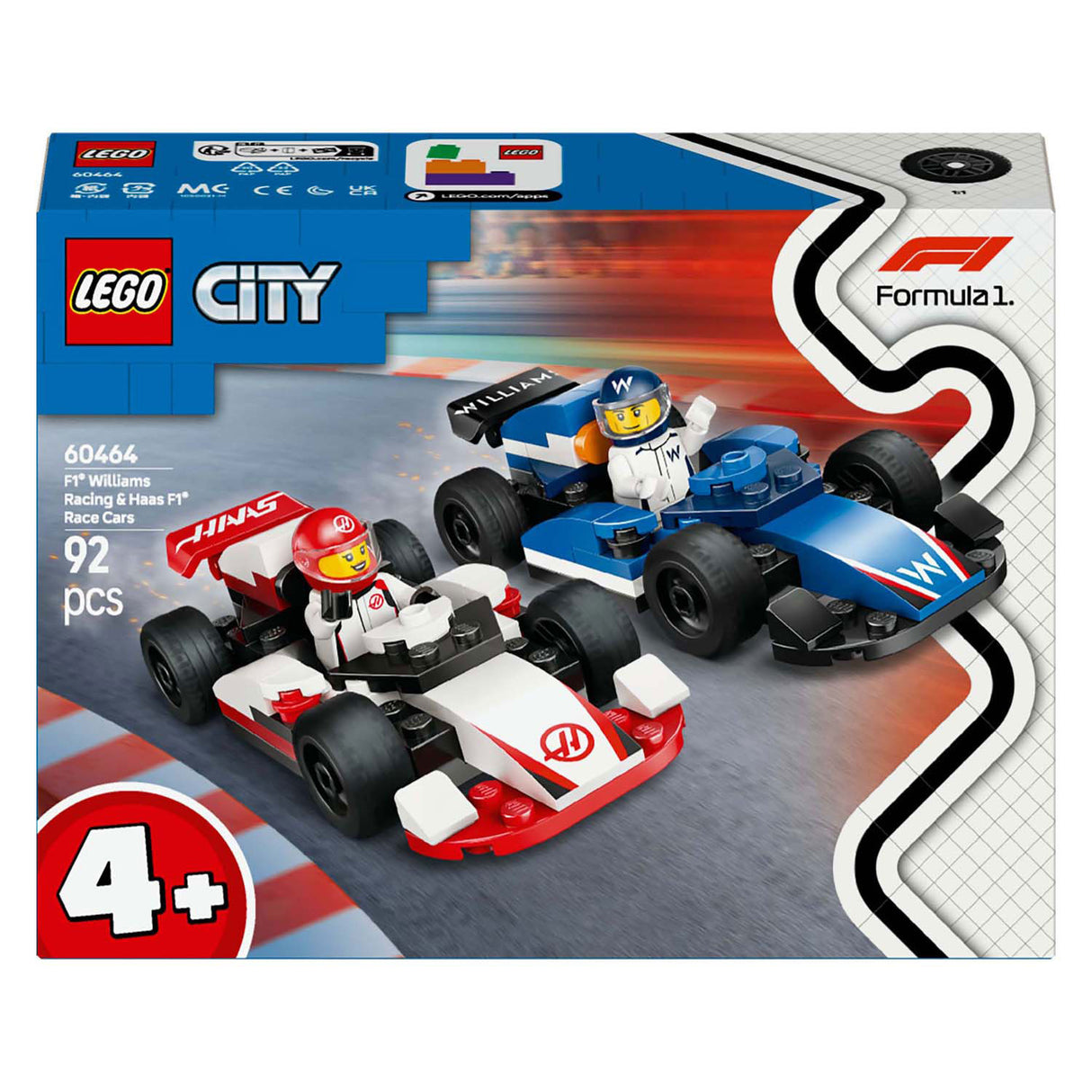 Lego F1 Haas og Williams Racing -60464