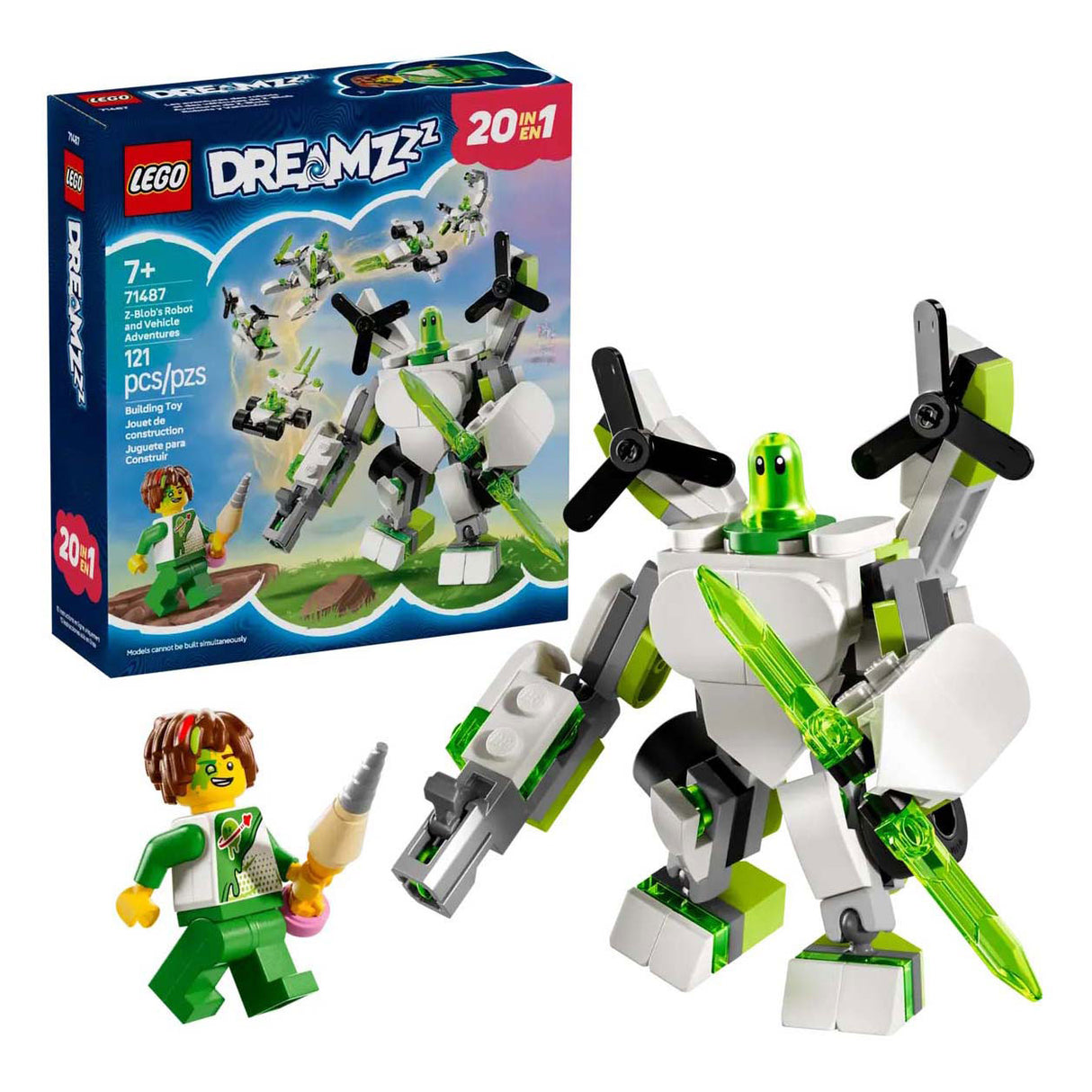 Lego Dreamzzz 71487 Z-Blobs-Roboter und Fahrzeugabenteuer