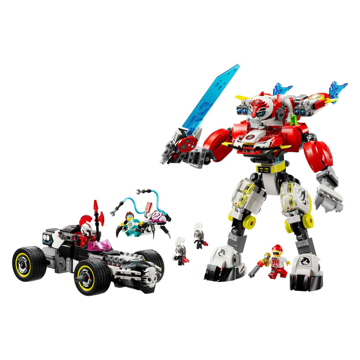 Lego Dreamzzz 71497 Coopers TigerMecha et Zero's Hot Rod Auto