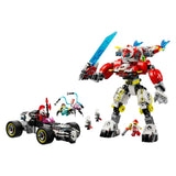 LEGO Dreamzzz 71497 Coopers Tigermecha y Zero Hot Rod Auto