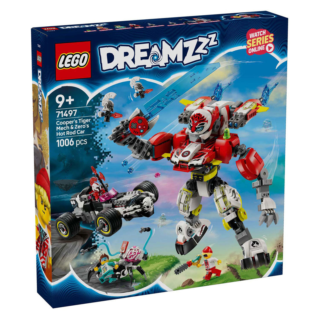 Lego Dreamzzzz 71497 Coopers Tigermecha in Zero's Hot Rod Auto