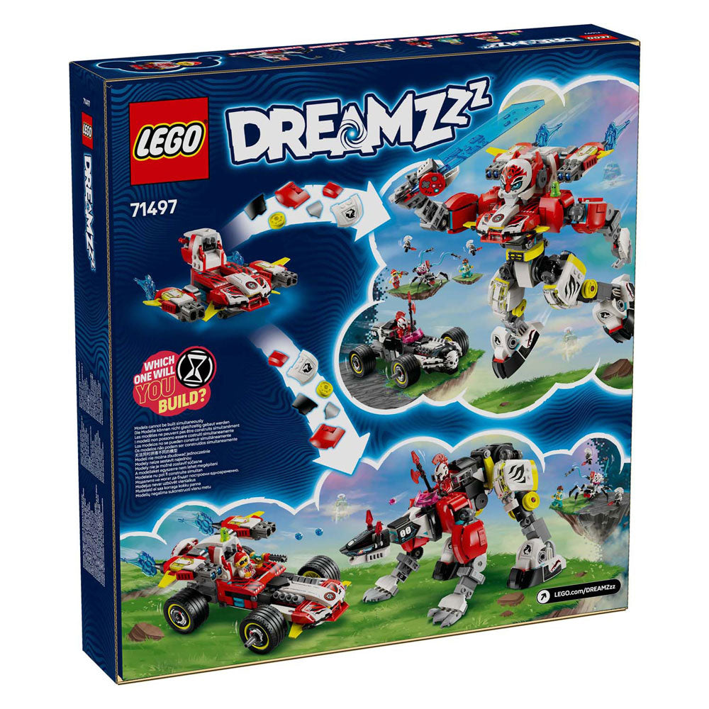 Lego Dreamzzzz 71497 Coopers Tigermecha a Zero's Hot Rod Auto