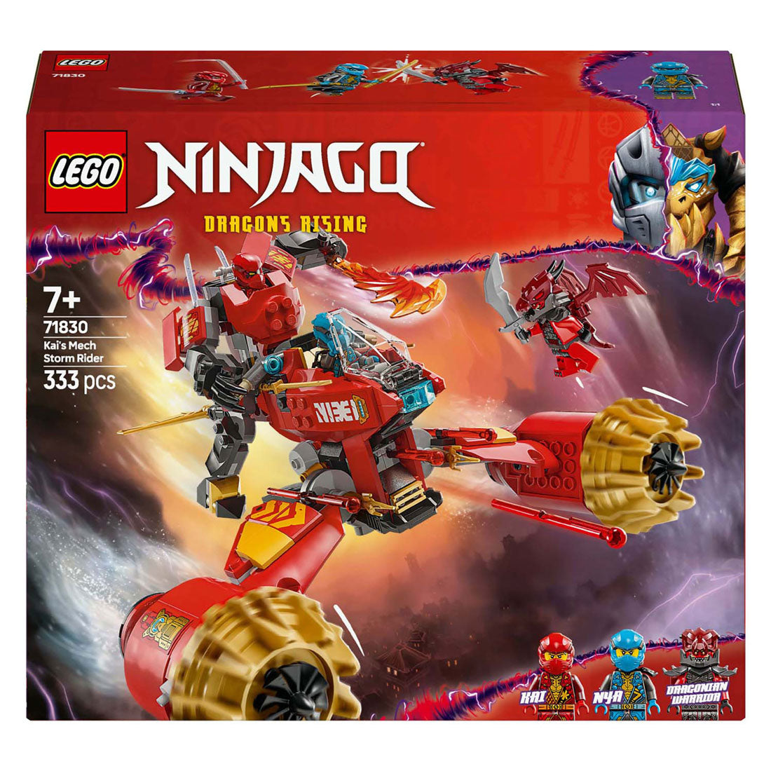 LEGO NINJAGO 71830 Véhicule de MECHESTORM de Kai