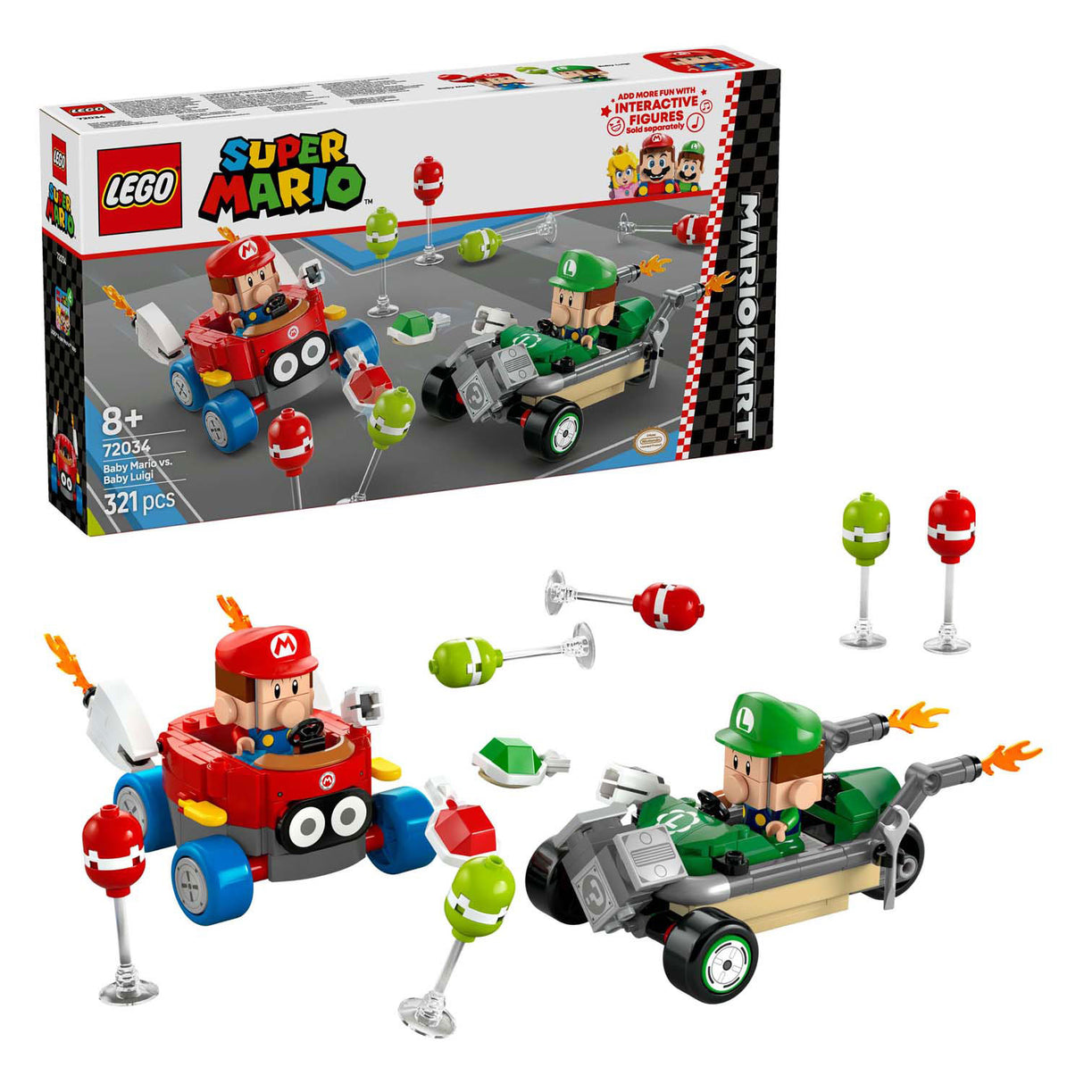 Lego Super Mario 72034 Mario Kart Puppelchen Mario vs. Puppelchen Luigi