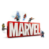 Lego Super Heroes 76313 Marvel -logotyp och minifigurer