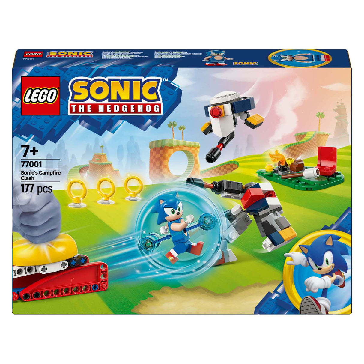 LEGO Sonic the Hedgehog 77001 Sonics Kracheting en la fogata