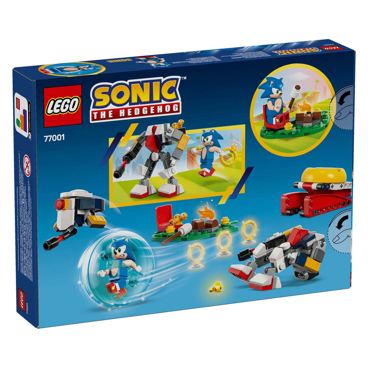 Lego sonic den Hedgehog 77001 Sonics Kraching am Lagerfeier