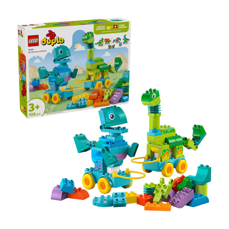 Lego Duplo 10451 dinosauři 3 v 1 na kolečkách